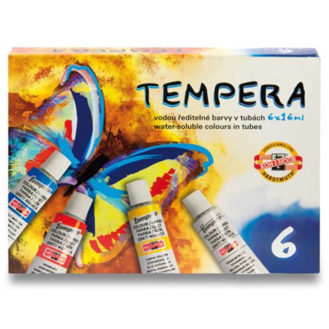 Farby Tempera Koh-i-Noor 6 kolorów x 16ml